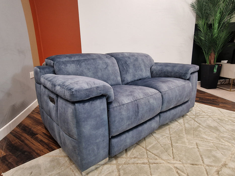 Laurence 2 Seat - Fabric Pow Rec Sofa - Decent Teal