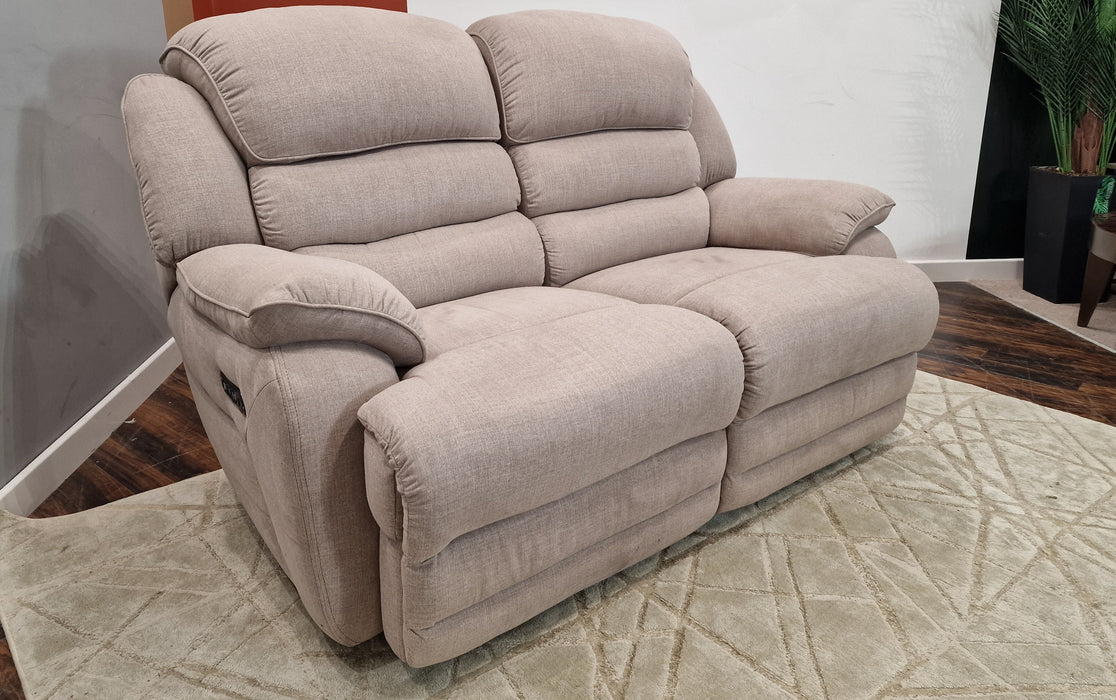 Farringdon 2 Seat - Fabric Pow Rec Sofa - Heron Nutmeg