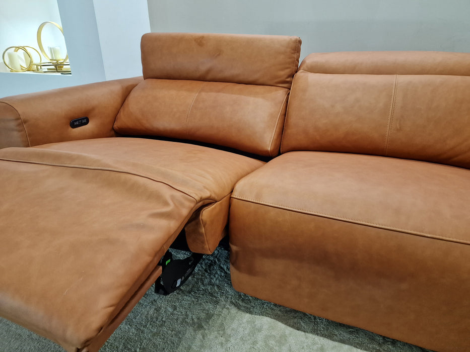 Bohemia 3 Seater - Leather Sofa - Tan