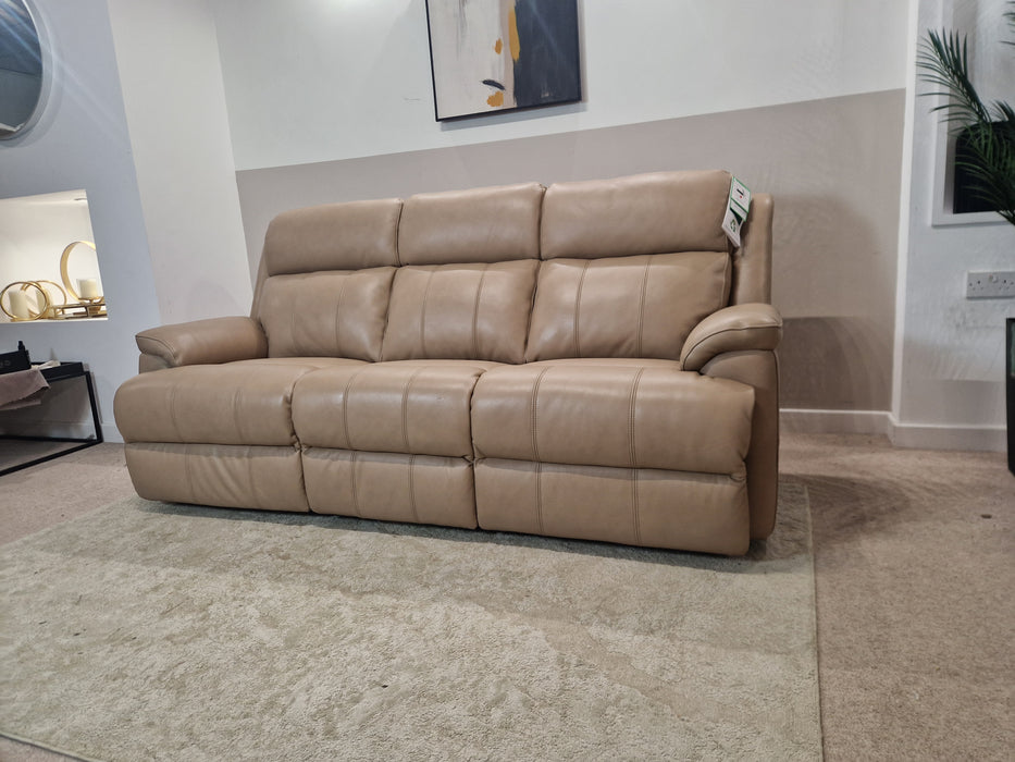 Gracy 3 Seat - Leather Sofa - Taupe