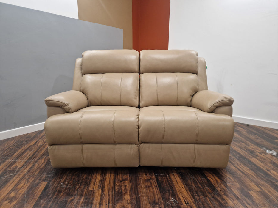 Gracie 2 Seat - Leather Sofa - Taupe