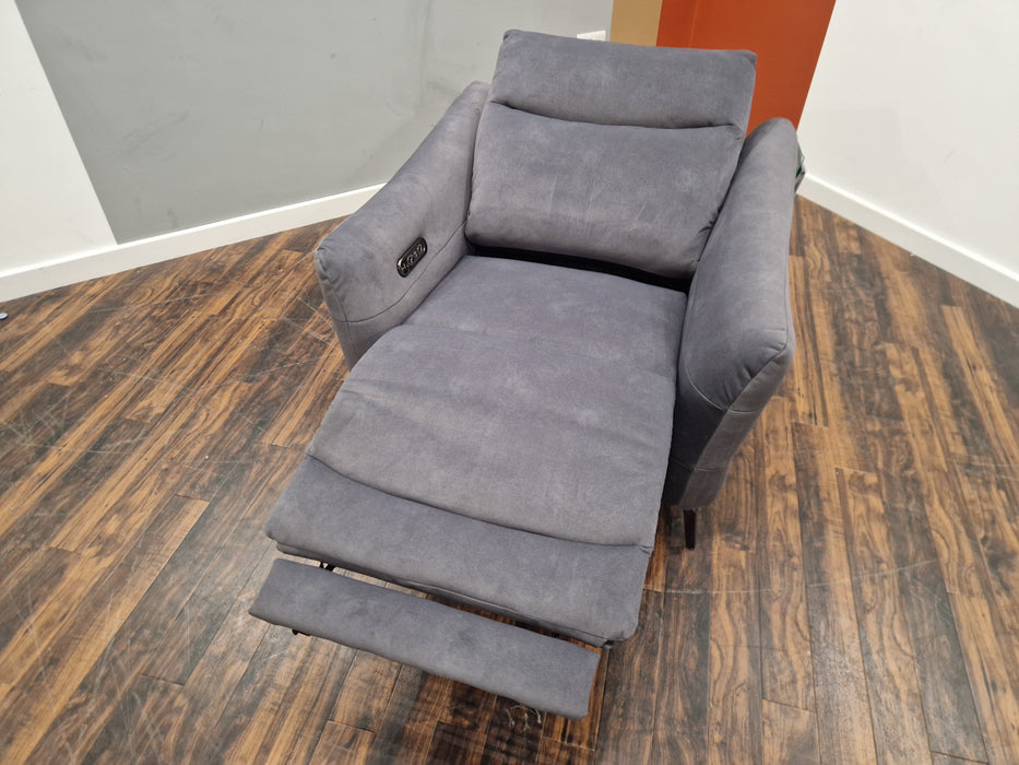 Renato Chair - Power Recliner Fabric - Charcoal
