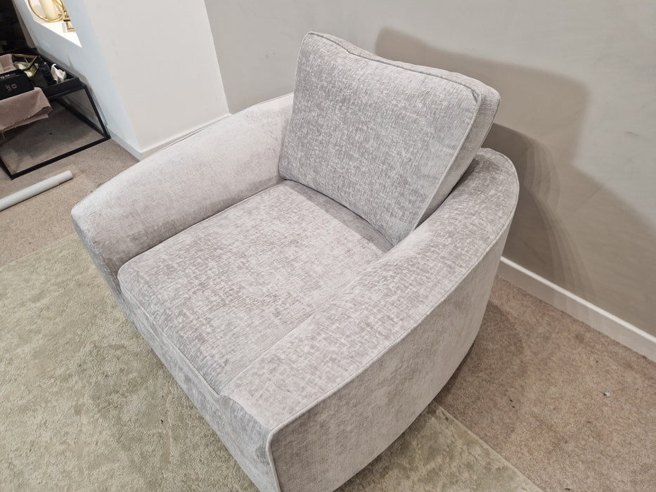 Odette Chair - Fabric  - Silver