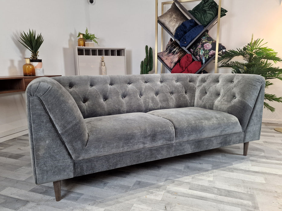 Bridgerton 3 Seater - Fabric Sofa - Slate