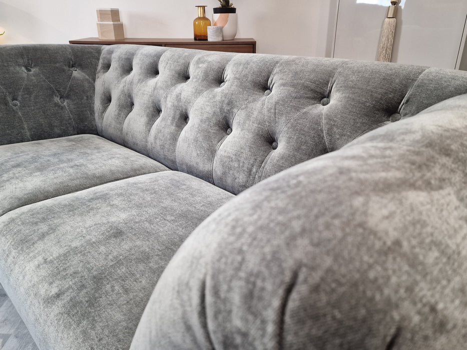 Bridgerton 3 Seater - Fabric Sofa - Slate