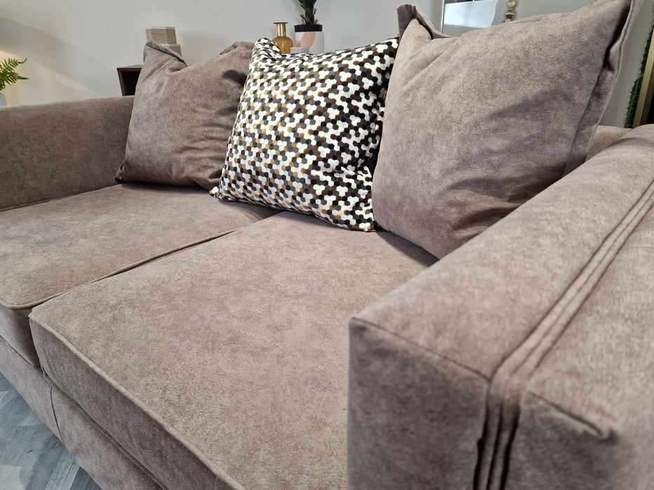 Titan 3 Seat - Fabric Sofa - Festival Mole/Bronze Mix