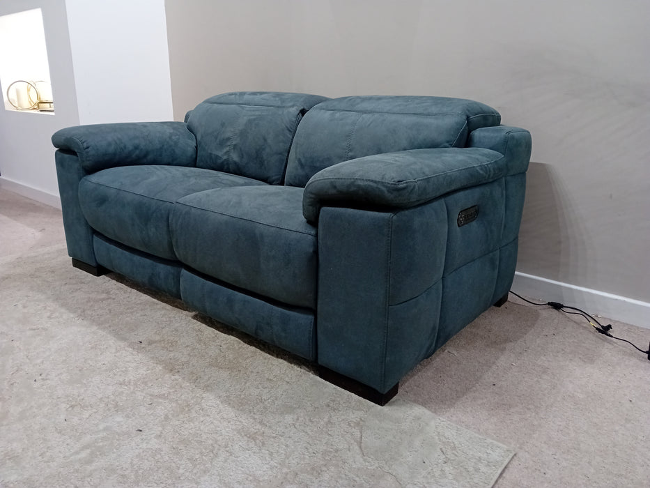 Laurence 2 Seat - Fabric Pow Rec Sofa - Aspen Teal