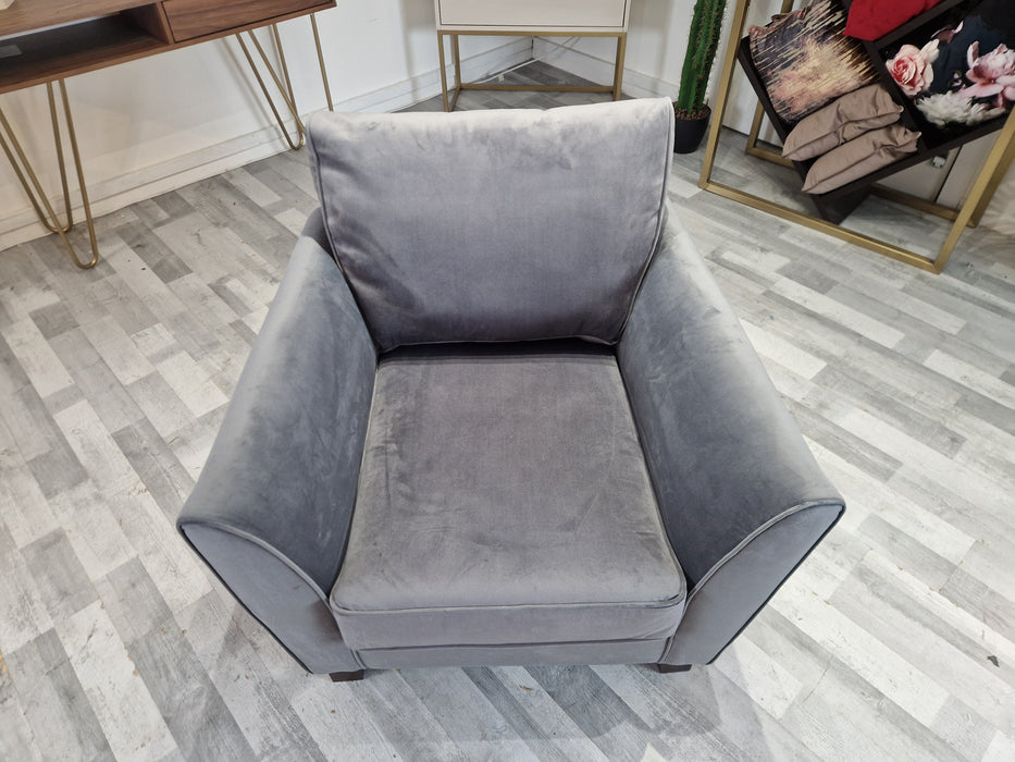 Canterbury Chair - Fabric - Velvet Granite