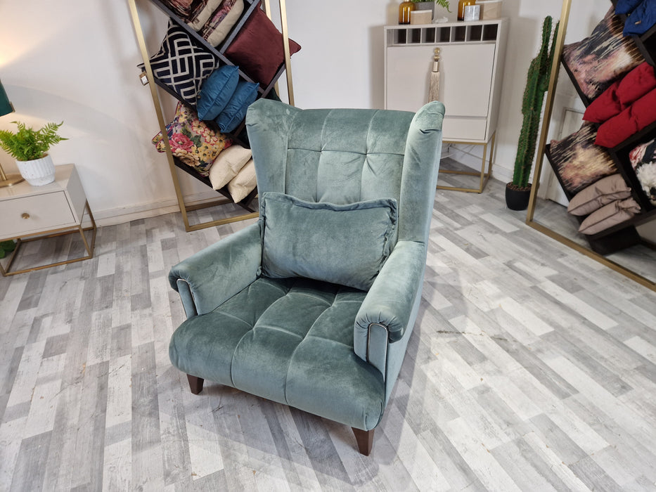 Midsummer 1 Seat - Fabric Accent Chair - Teal