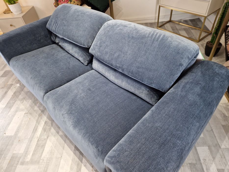 Rico 2.5 Seater - Fabric Pow Rec Sofa - Manhattan Navy