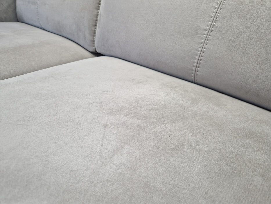 Illinois 3 Seat - Fabric Pow Rec Sofa - Toronto Grey