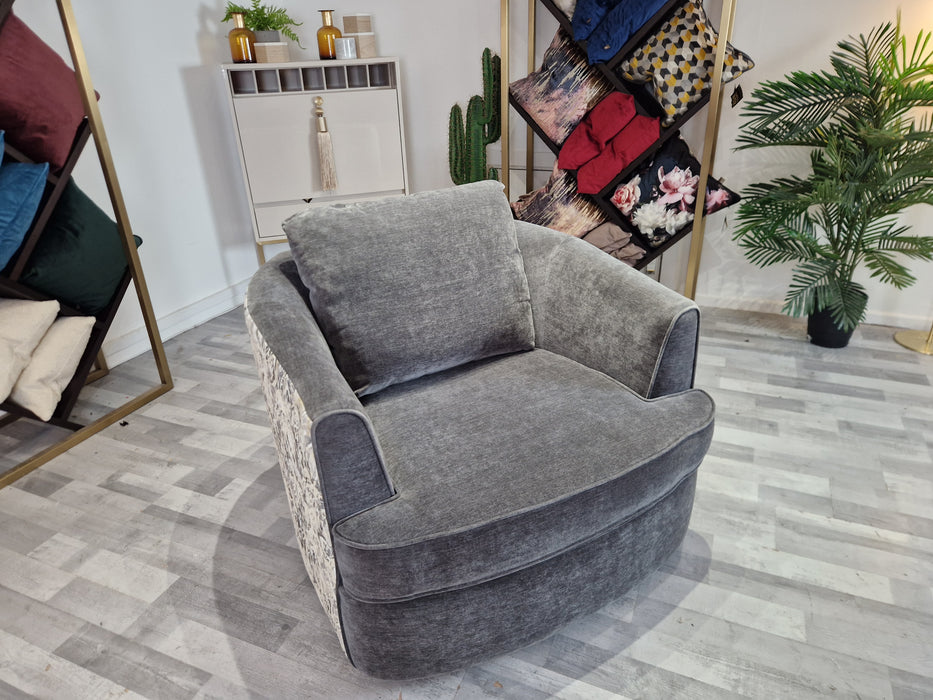 Piazza Chair - Fabric swivel - Slate