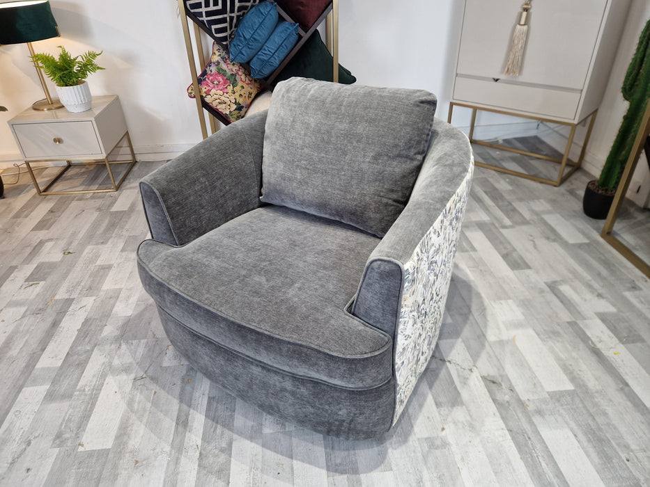 Piazza Chair - Fabric swivel - Slate