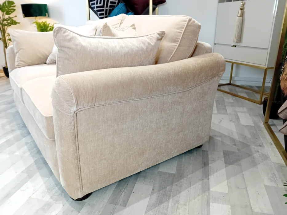 Notting Hill 2 Seater - Fabric Sofabed - Ellie Natural/Bianca Mix