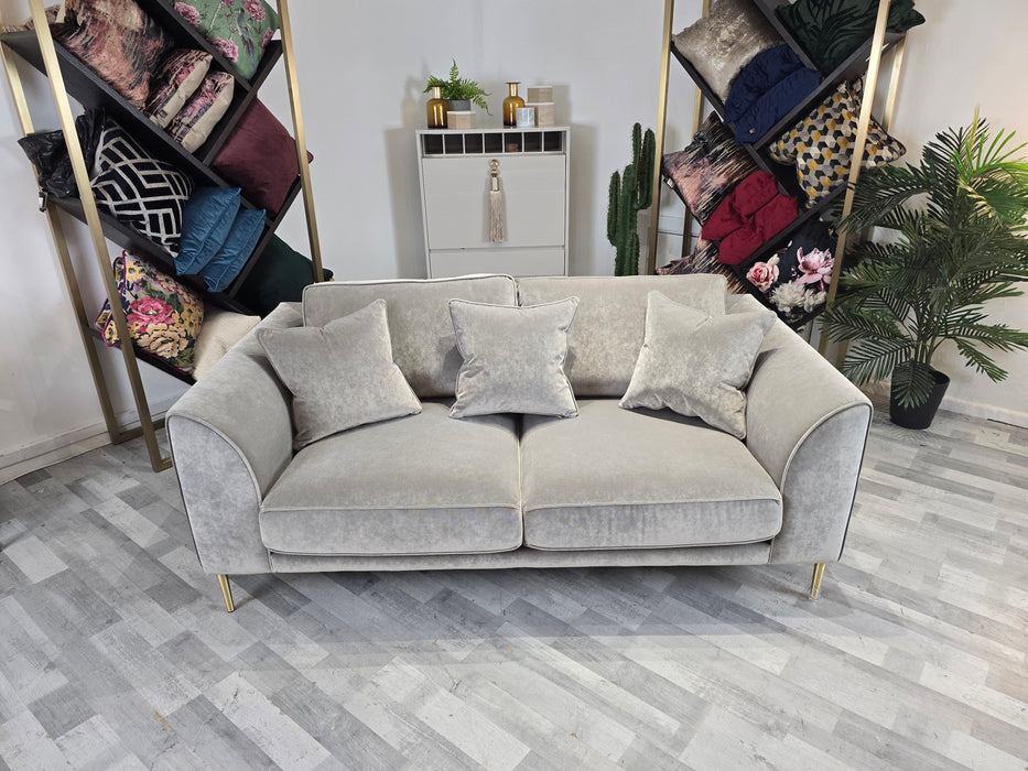 Moxie 2 Seater - Fabric Sofa - Velvet Slate