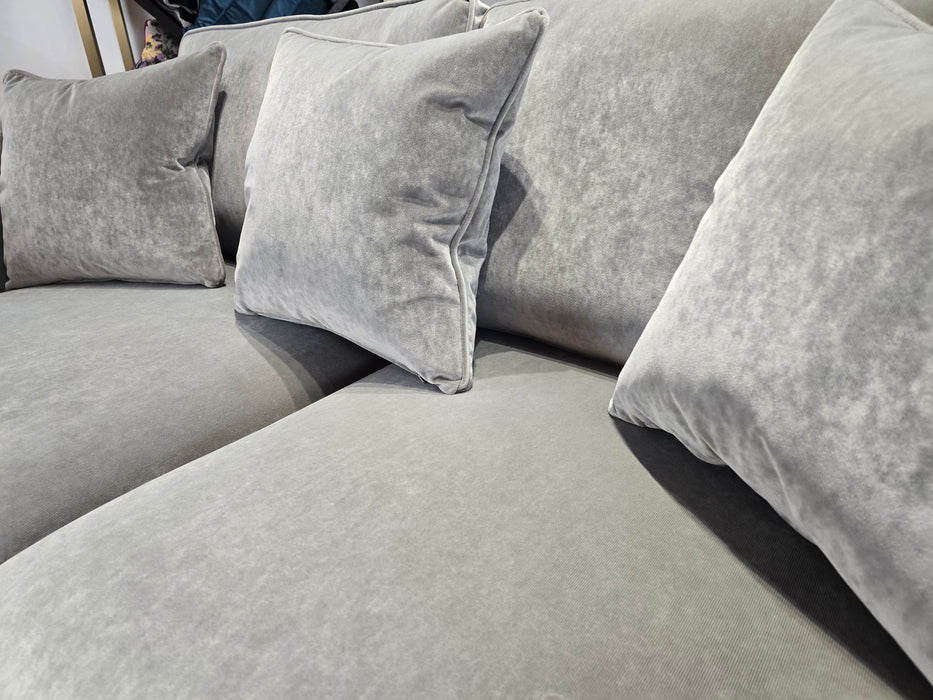 Moxie 2 Seater - Fabric Sofa - Velvet Slate