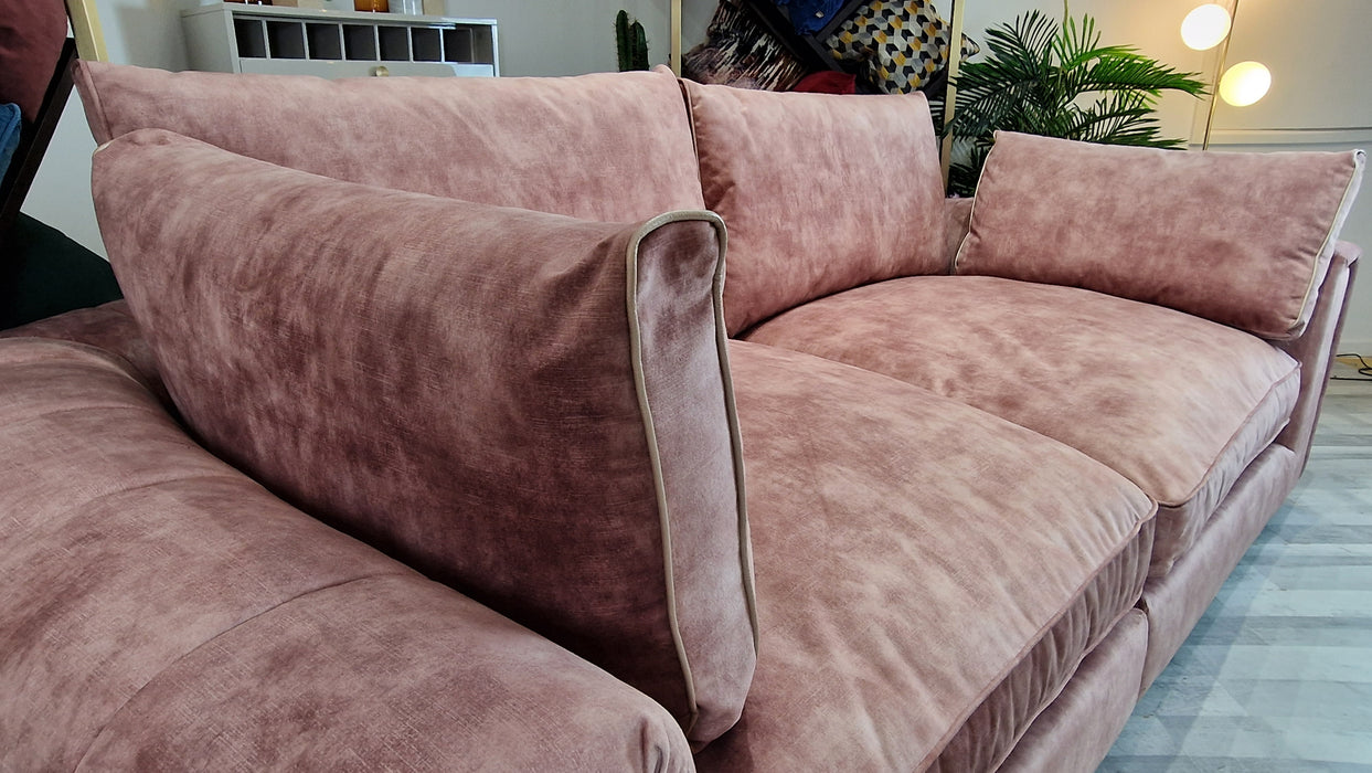Emperor 3 Seat - Fabric Sofa - Lucerne Blush Mix