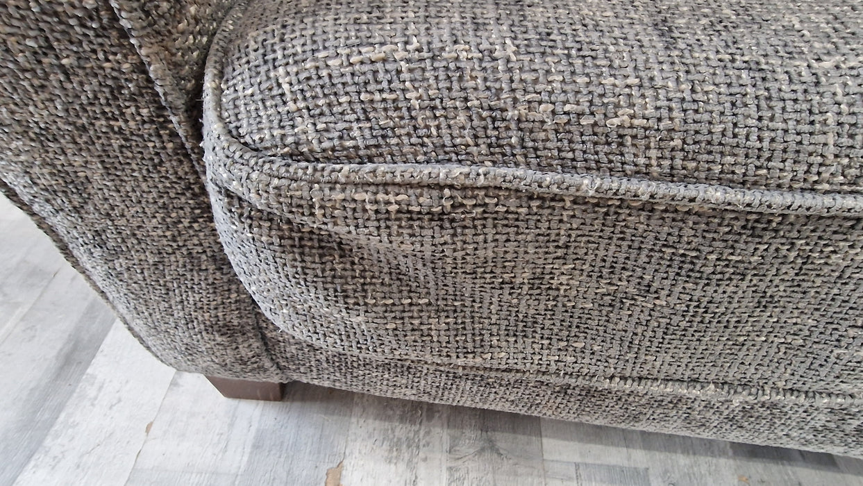 Canterbury 2 Corner 2 - Fabric Sofa - Charcoal/Silver