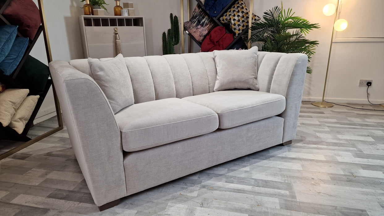 Downtown 2 Seat - Fabric Sofa - Aston Silver All Over