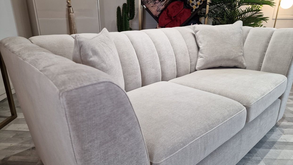 Downtown 2 Seat - Fabric Sofa - Aston Silver All Over