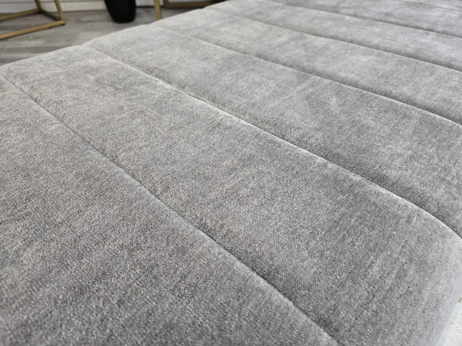 Brantwood Footstool Fabric-Everest Oak Steel J27