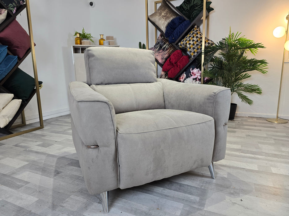 Dakota 1 Seater - Fabric  Chair - Toronto Charcoal