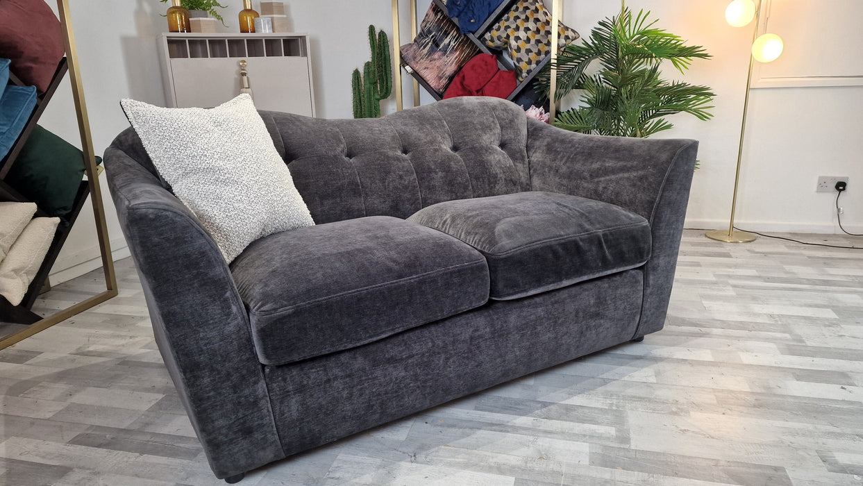 Bartello 2 Seater - Fabric Sofabed - Anthracite -(J27)