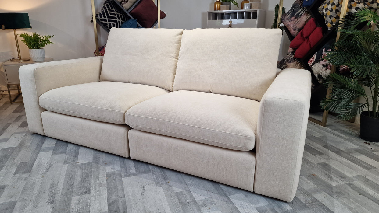 Retreat 2 Seater Split - Fabric Sofa -  Chenille Ivory