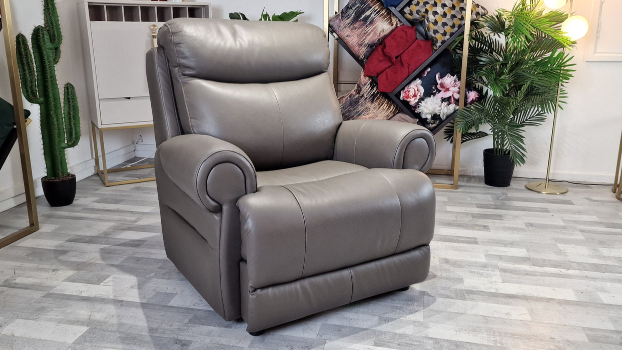 Benton 1 Seat - Leather Chair - Storm