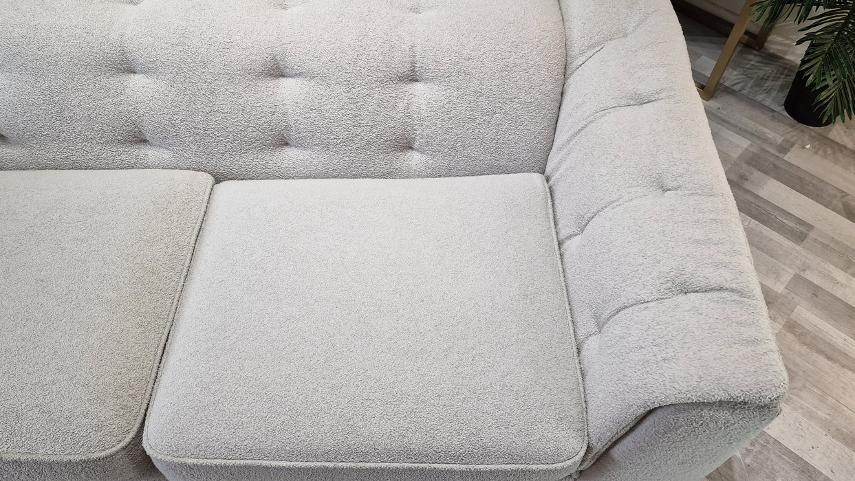 Cosabella 2 Seater - Fabric Sofa - Boucle Silver