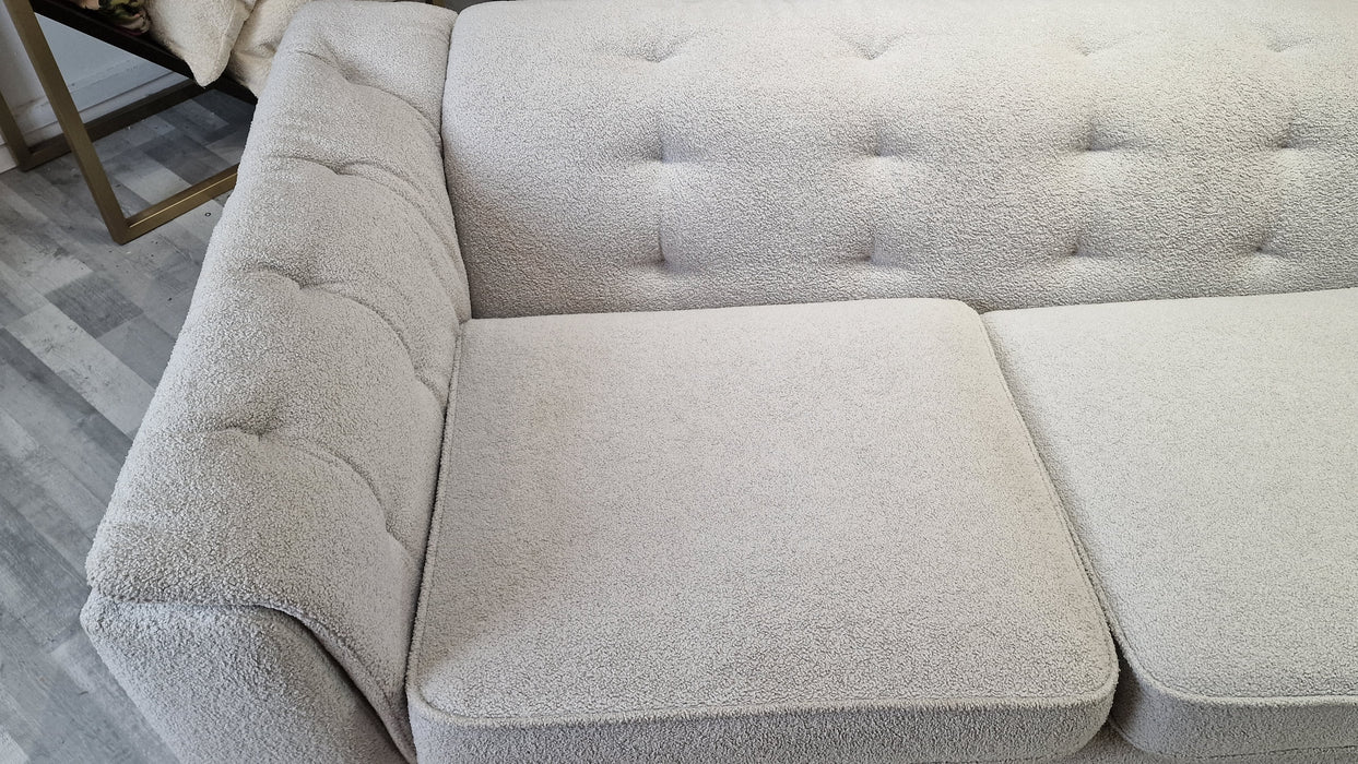 Cosabella 2 Seater - Fabric Sofa - Boucle Silver