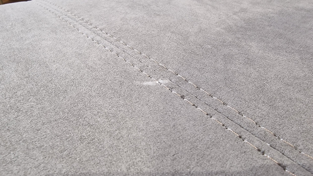 Illinois Designer Footstool - Lifestyle Textured Fabric Charcoal