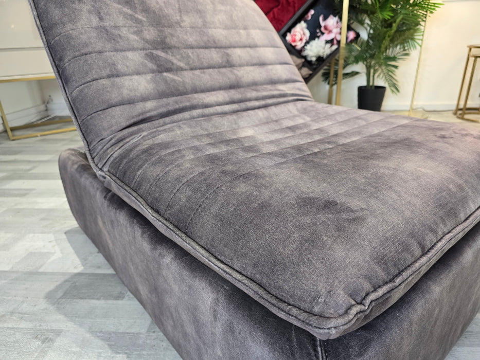 Radley Storage Dual Footstool - Fabric - Decent Charcoal