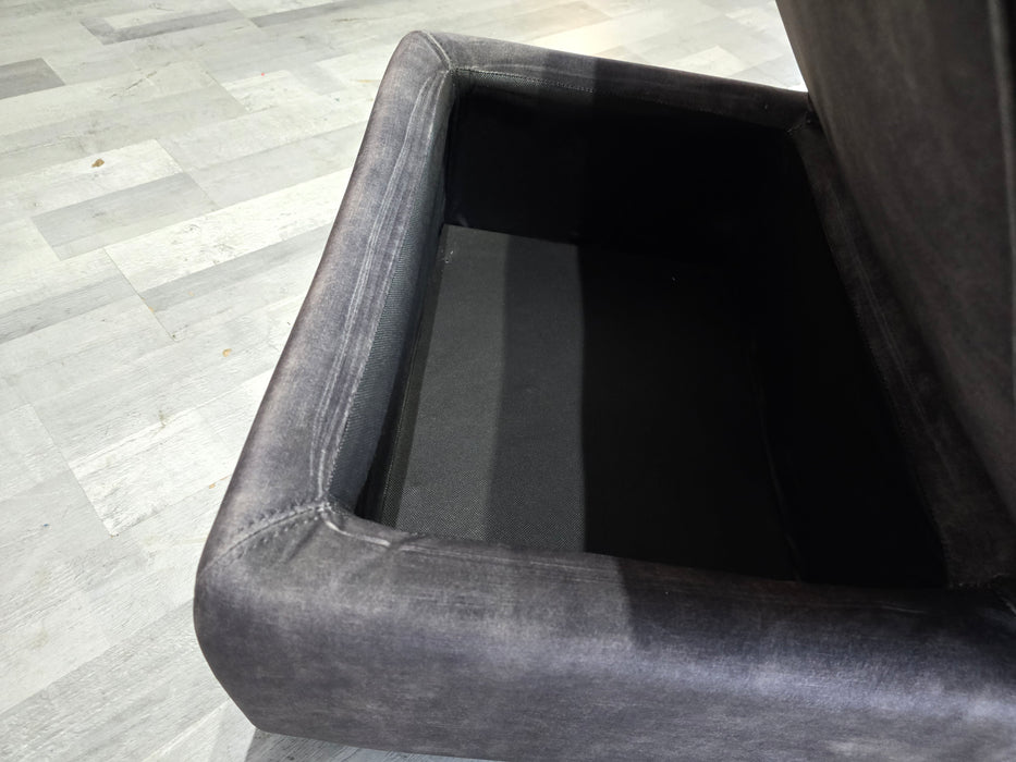 Radley Storage Dual Footstool - Fabric - Decent Charcoal