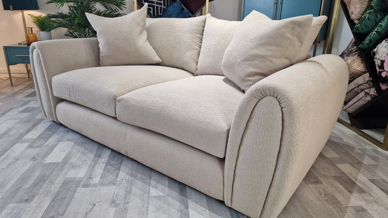 Marble Arch 2 Seat - Fabric Sofa -  Plain Pebble All Over