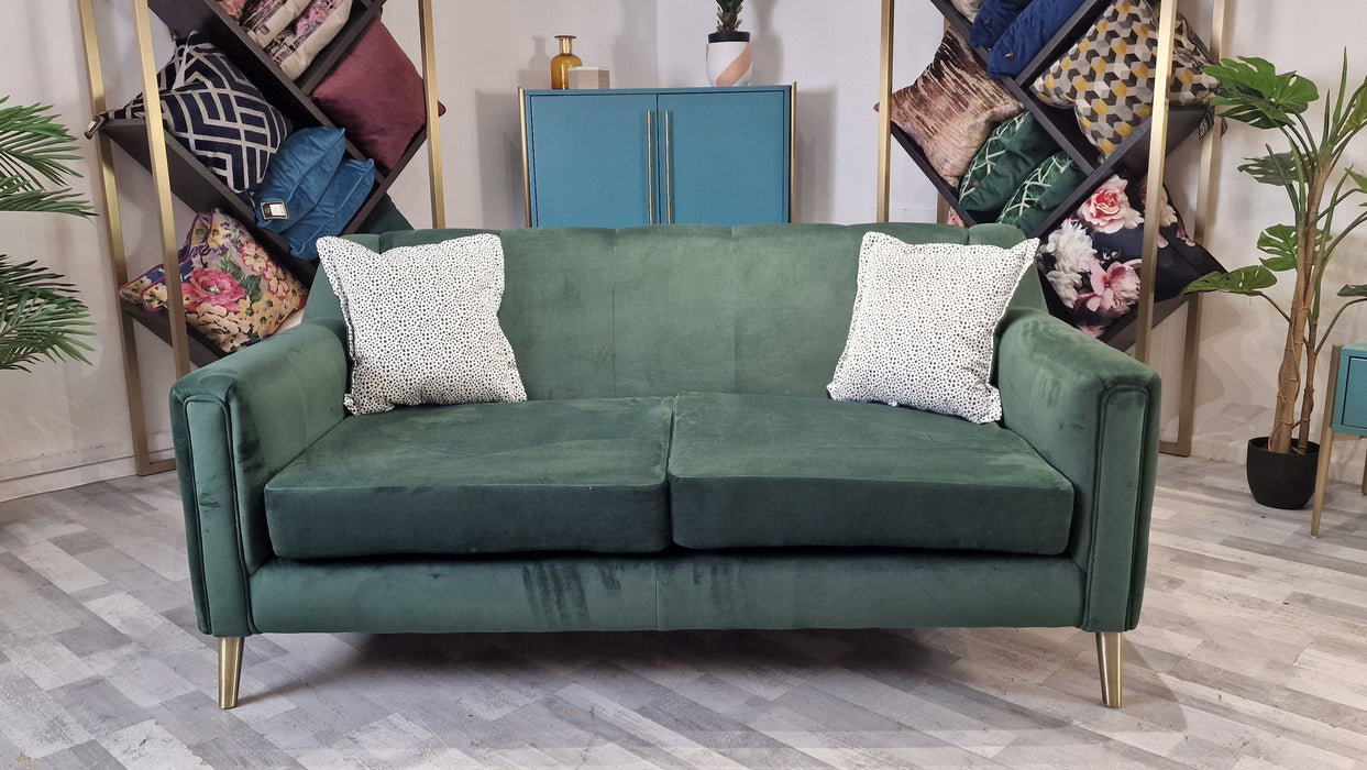 Ivanna 2 Seater - Fabric Sofa - Festival Spotted Emerald Mix