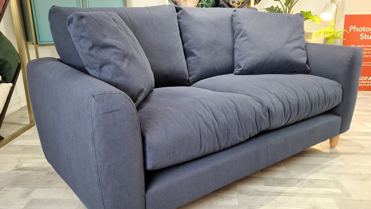 Vision 2 Seater - Fabric Sofa Brezza Midnight Fixed Cover