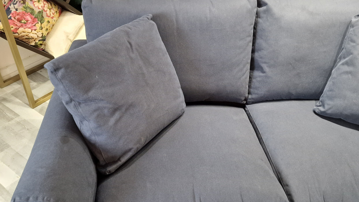 Vision 2 Seater - Fabric Sofa Brezza Midnight Fixed Cover