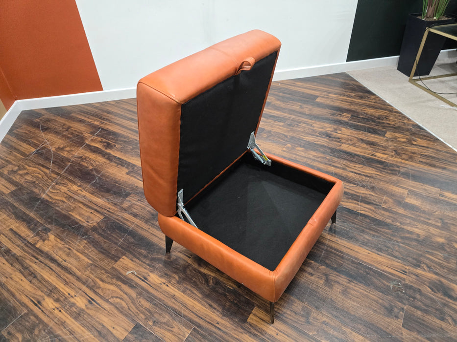 The Adler - Footstool - Dark Amber (J27)