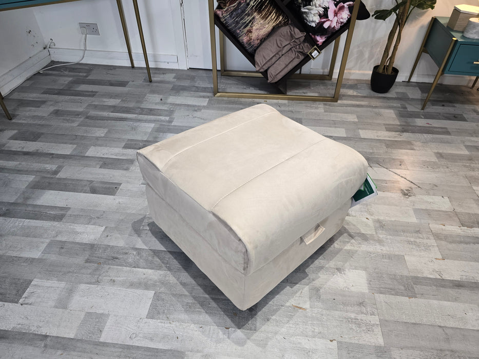 Cadenza Storage Footstool - Fabric - Mink