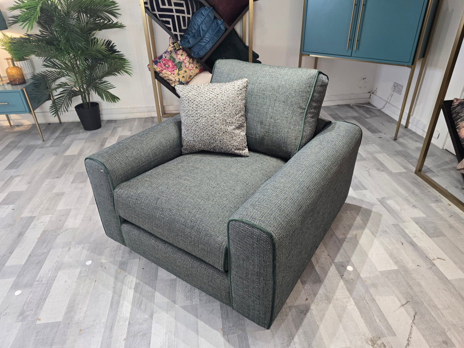 Sterling 1 Seater - Fabric Chair - Highland Green Mix