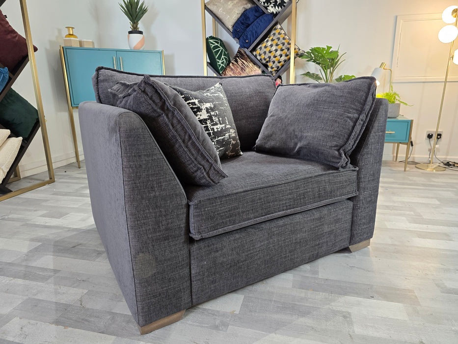 Richmond 1.5 Seater - Fabric Loveseat - Artic Anthracite/Lotus Monochrome Mix