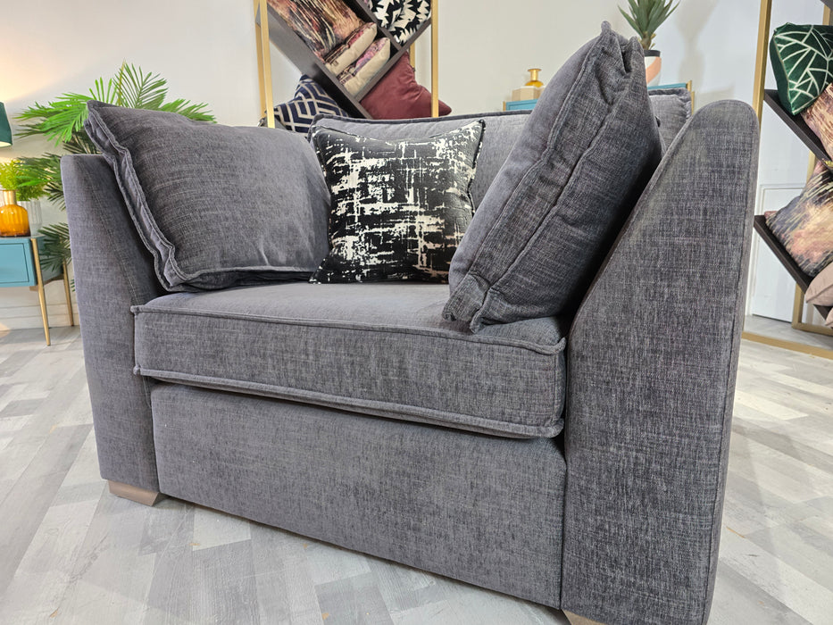 Richmond 1.5 Seater - Fabric Loveseat - Artic Anthracite/Lotus Monochrome Mix