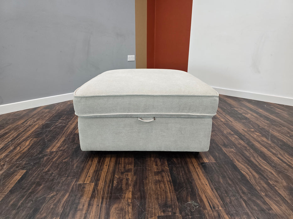 Footstool - Designer Storage -Stone - (J27)