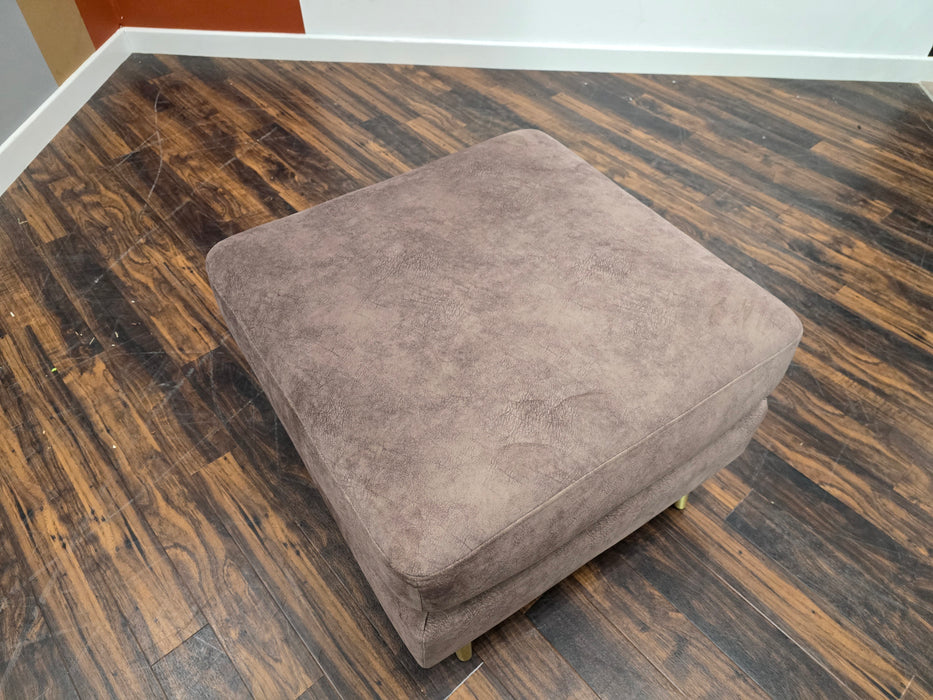 The Hackney Footstool - Fabric - Mocha (J27)