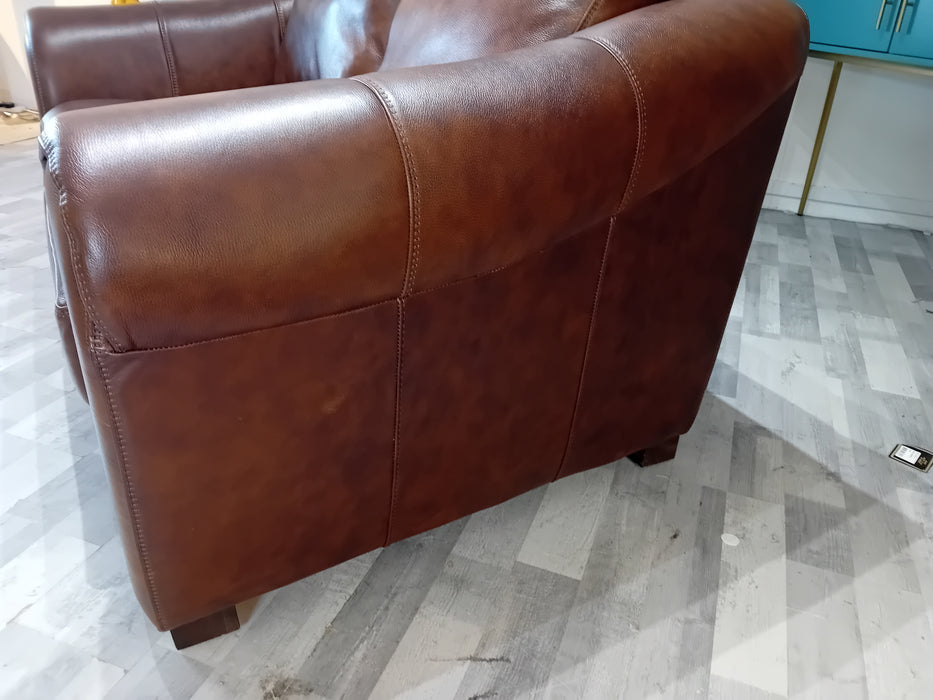 Galleria 2 Seater - Leather Sofa - Dakota Whiskey