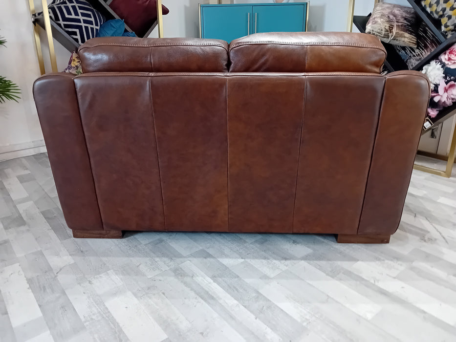 Galleria 2 Seater - Leather Sofa - Dakota Whiskey