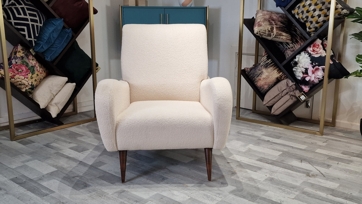 Esme 1 Seater - Fabric Nest Chair - Malham Ivory