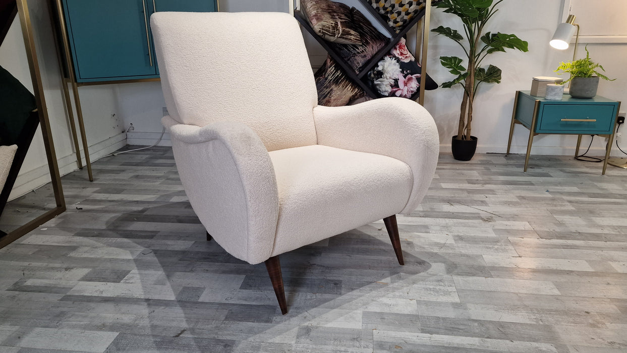 Esme 1 Seater - Fabric Nest Chair - Malham Ivory