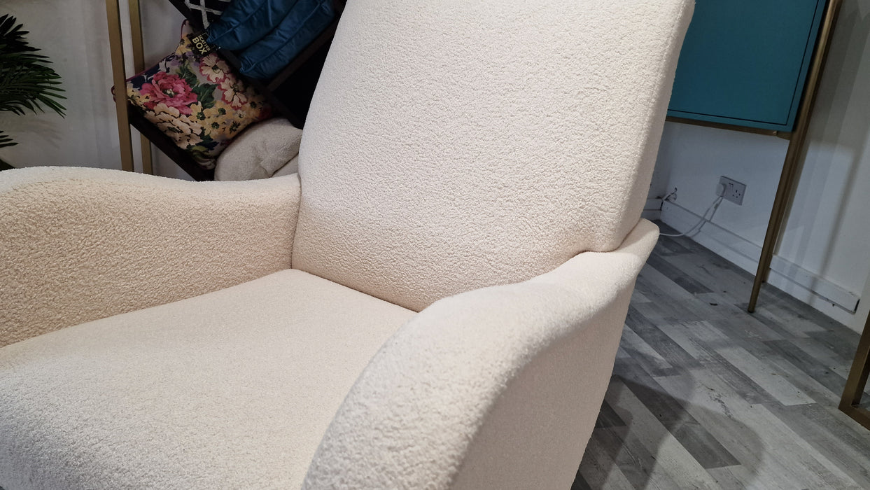 Esme 1 Seater - Fabric Nest Chair - Malham Ivory